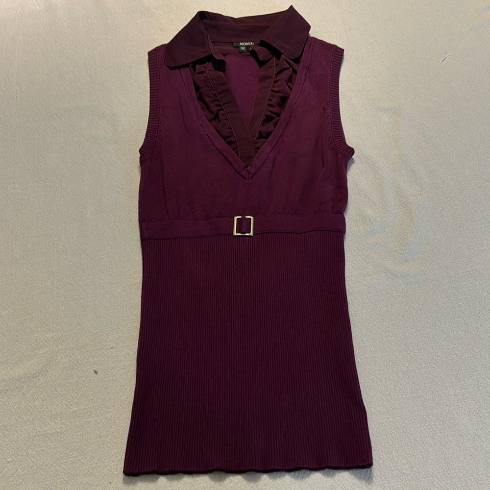 XOXO V-Neck Sweater Vest